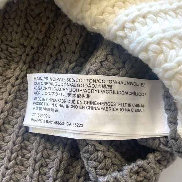 C/MEO COLLECTIVE Anthropologie Chunky Knit Cozy Mock Neck Oversized Sweater XS - Picture 7 of 10